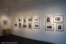 Installation of "John & Yoko: A New York Love Story" exhibition by Allan Tannenbaum at the Govinda Gallery in Washington, D.C.///