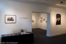 Installation of "John & Yoko: A New York Love Story" exhibition by Allan Tannenbaum at the Govinda Gallery in Washington, D.C.///